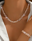 Set Fishbone Crystals