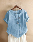 Beatrice | Women’s Summer Button Detail Casual Blouse