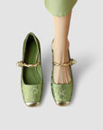 Ivy | Women Spring Pearl Strap Block Heels