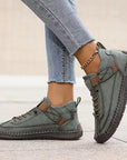 Gisela - Comfortable orthopedic shoes with leather effect