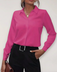 Bella | Women’s Elegant Tailored Button-Up Work Blouse