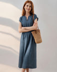 Lina — Flowing and Elegant Linen Blend Dress