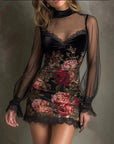 Roselyn™ Lace Floral Mini Dress