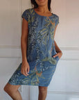 Gabriella | Women Casual Leaf Print Summer Dress
