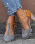 Emma | Women Spring Chunky Heel Mary Janes