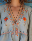 Kaitlyn | Women’s Summer Bohemian Embroidered Blouse