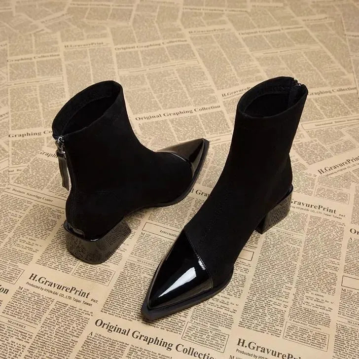 Hazel | Women’s Winter Block Heel Ankle Boots