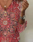 Audrey | Women’s Bohemian Print Blouse Oriental Style