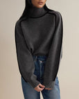 Michelle | Women’s Winter Color Block Turtleneck Sweater