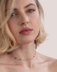 Minimalistic Pendant with Stone