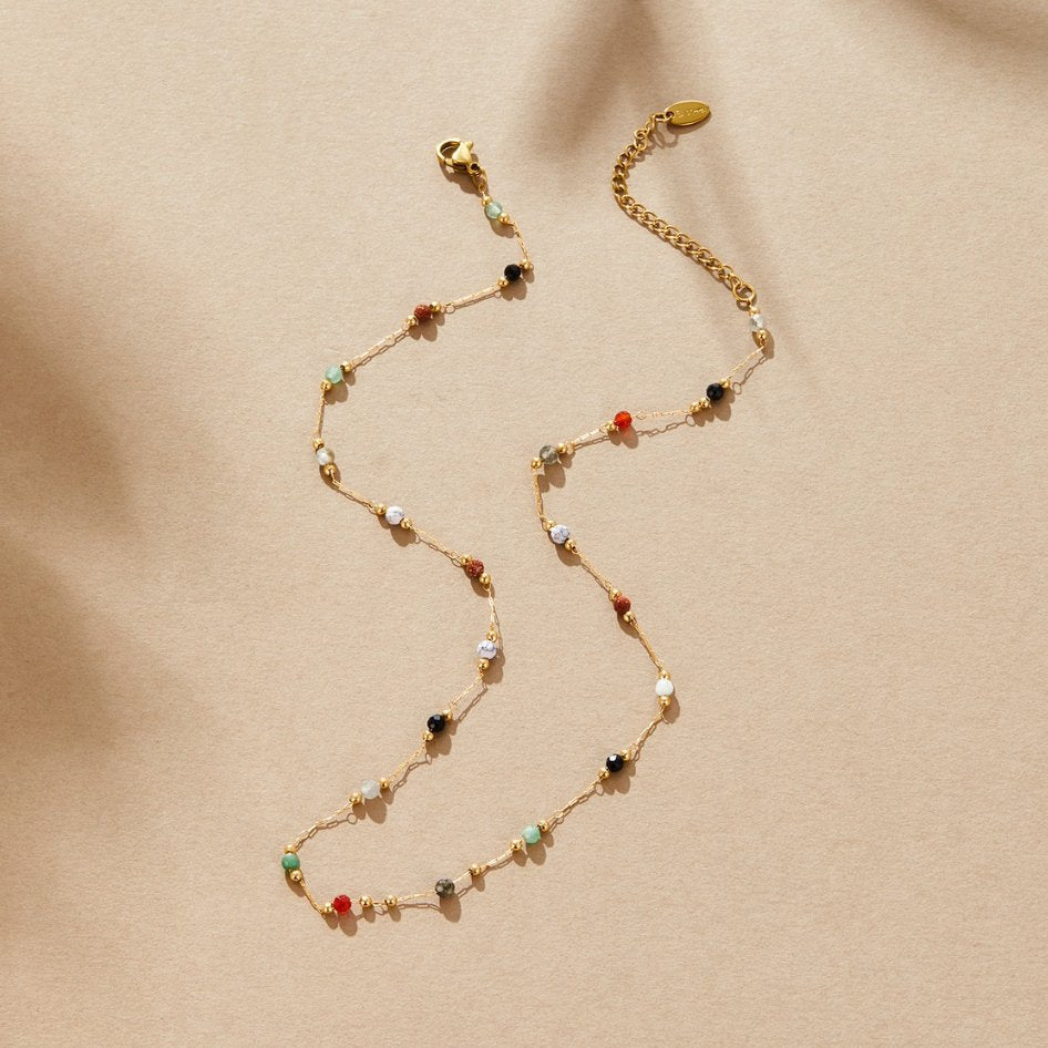 Minimalistic Pendant with Stone
