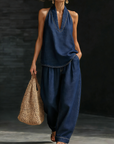 Mary™ | Comfortable Minimalist Denim Two-Piece Set