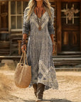 Evelyn | Vintage-Inspired Long Sleeve Casual Dress