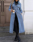 Maya | Stylish Long Denim Jacket