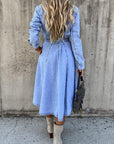 Luna | Long Sleeve Denim Dress