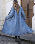 Maya | Stylish Long Denim Jacket