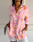 Maia | Floral Wave Cotton Blouse